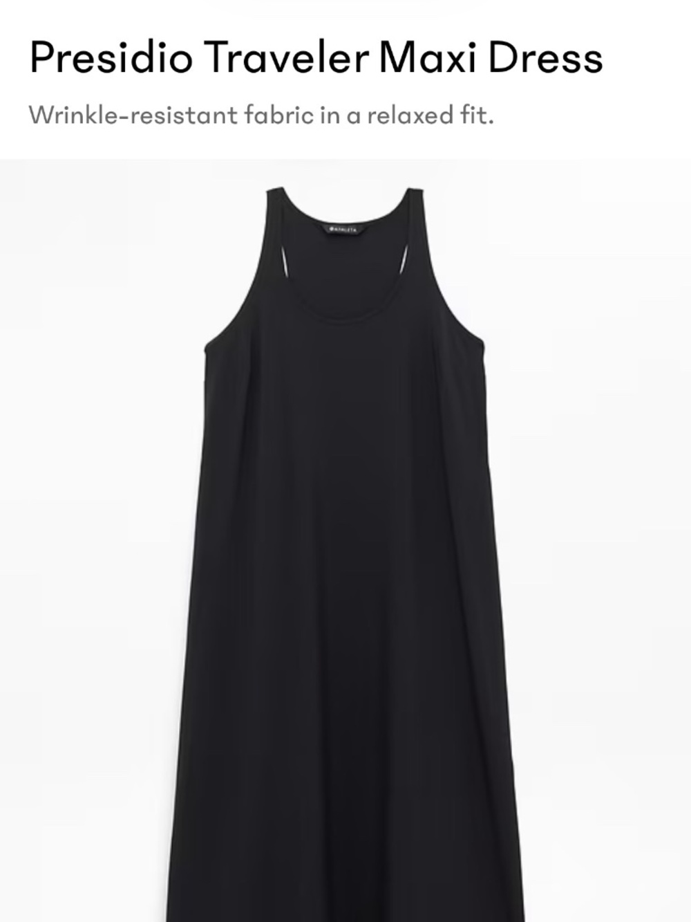 Athlete Presidio Traveler Maxi Dress